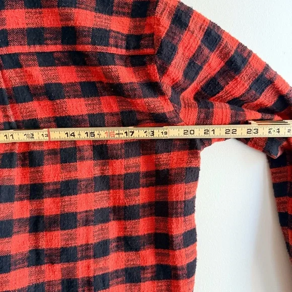 Madewell Flannel Oversized Ex-Boyfriend Shirt, Women's Size Small. - Picture 11 of 13